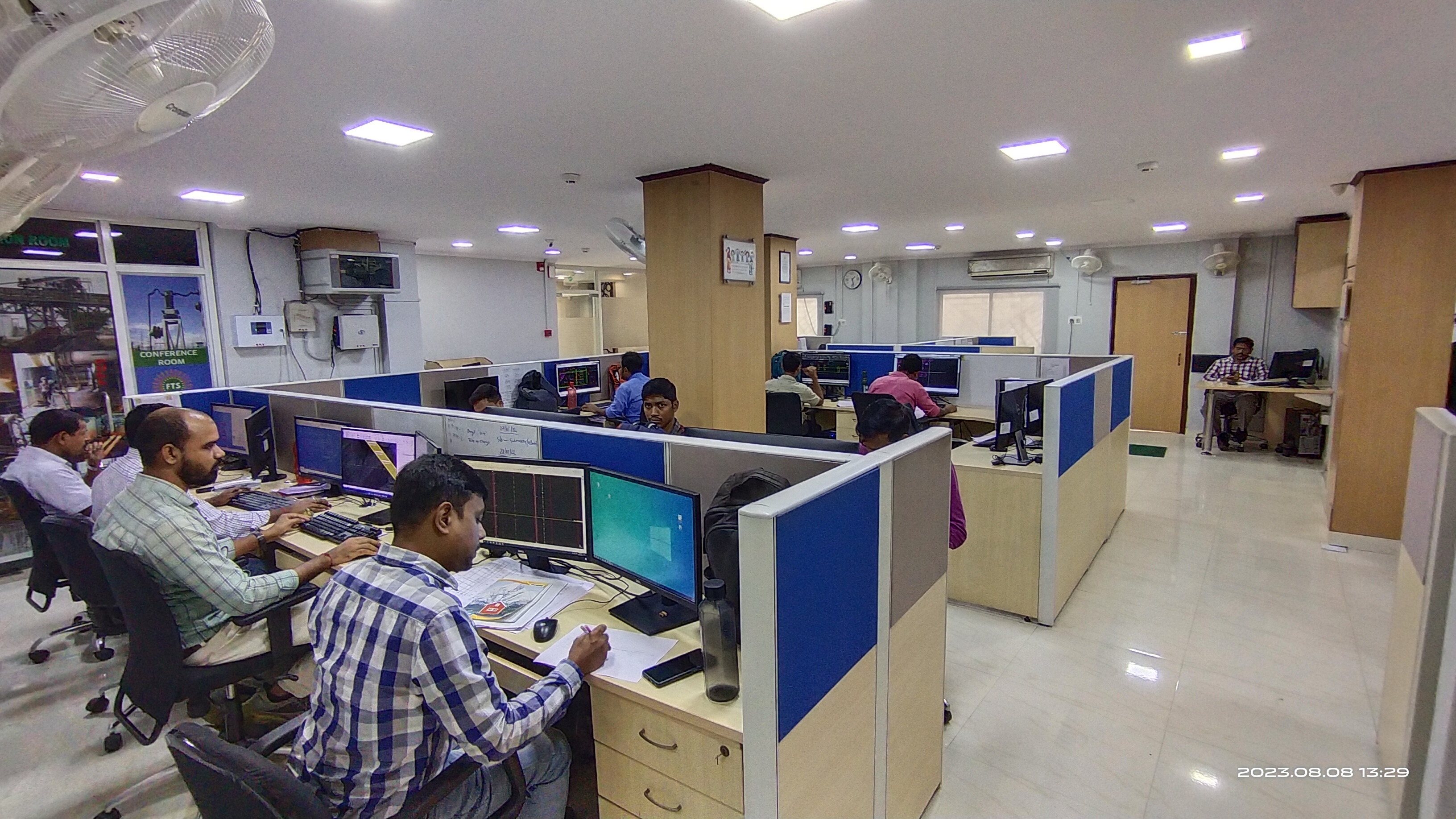 FTS Engineering — engineering office with engineers at CAD workstations